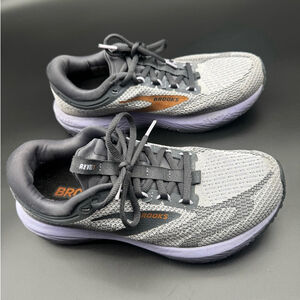 Brooks Revel 7 Running Shoes Women’s 8.5 Gray Knit Athletic Sneakers
